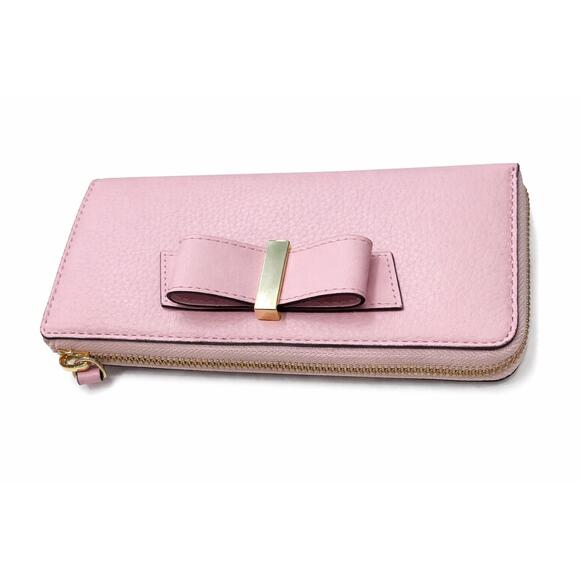 NEW KATE SPADE parchment drive milou clutch in rose jade